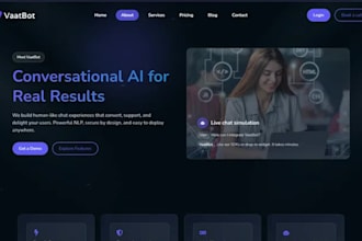 build ai model saas chatbot web app, saas web app, ai help desk automation