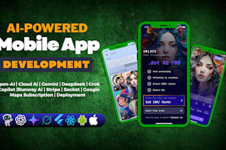 build ai app, ai mobile app ai powered app ai chatbot ai agent ai website