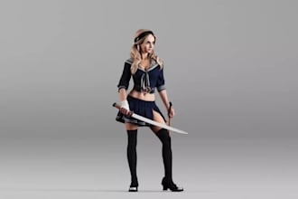 animaze human photo to 3d,fantasy character,nsfw model,cgi arkitshape,vrm avatar