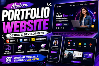 build a modern personal portfolio website