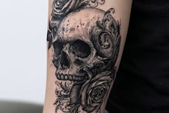 design professional tattoo and custom tattoo