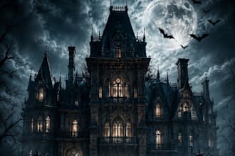 design professional  horror, gothic and fantasy book covers