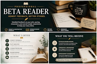 professional beta reader for honest story feedback