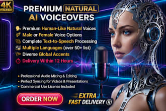 generate professional natural ai voiceovers