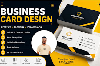 design a premium and professional double sided business card