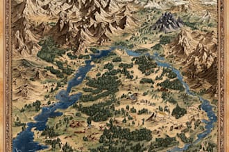 create a professional fantasy map