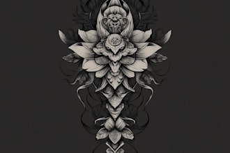 create a tattoo design of tattoo sleeve