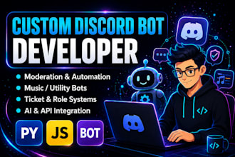 develop a custom discord bot for your discord server