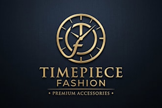 design a luxury watch brand logo for timepiece, fashion and premium accessory