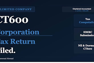 prepare and file UK corporation tax return ct600 with hmrc