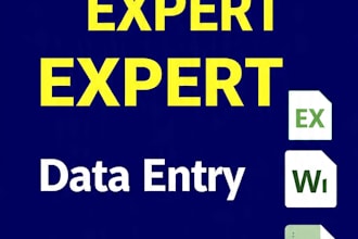 expert copy paste work, web research, and typing job