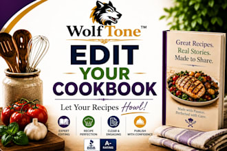 edit and format your recipe book