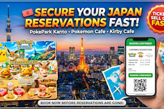 book pokepark kanto trainer pass, pokemon cafe and kirby cafe japan tickets