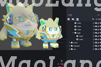 create custom minecraft blockbench 3d models, animations and textures