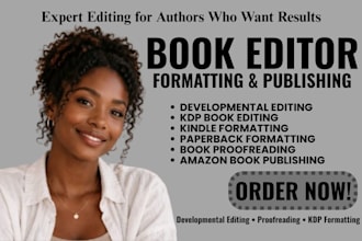 do KDP book editing kindle paperback book formatting for amazon book publishing