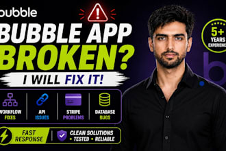 fix bugs in your bubble io app or website and repair broken workflows