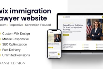 design wix immigration lawyer website for wix immigration attorney law firm