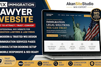design wix immigration lawyer website for wix immigration attorney law firm