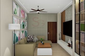 creat 2d space planning , 3d rendering