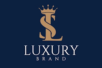 design a luxury and elegant logo for your brand