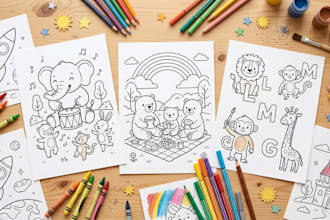 create aesthetic printable coloring book