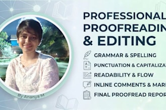 professionally proofread and polish your manuscript or ebook
