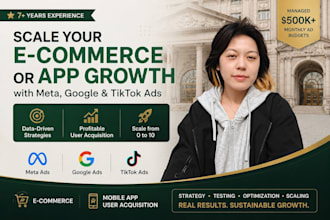 scale your ecommerce or app growth with meta google and tiktok ads
