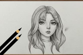 make custom hand drawn sketch