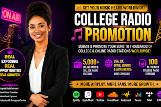 submit and promote your song to college radio stations worldwide