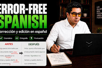 professionally proofread and edit spanish texts