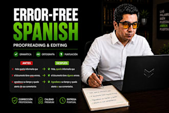 professionally proofread and edit spanish texts