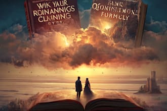 design a professional book cover, paperback, hardcover, and