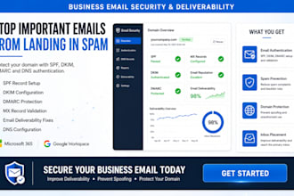 fix spf dkim dmarc, dns, mx records and email deliverability issues