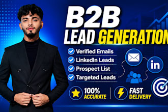 b2b lead generation and linkedin research