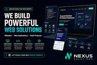 design and develop modern responsive business website, saas or enterprise webapp