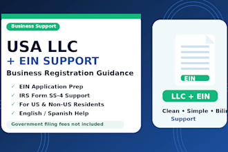 help prepare your US llc and ein application