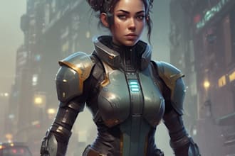 sketch of your character, sci fi fantasy, cyberpunk