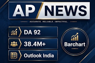publish your article on apnews,com barchart,com and outlookindia,com
