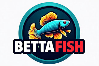 design outstanding betta fish logo in very short time