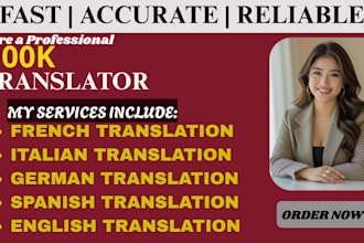 professionally translate your book in english, spanish, german, italian, french