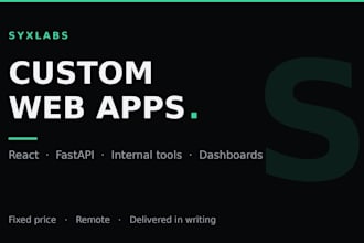 build a custom web app or internal tool