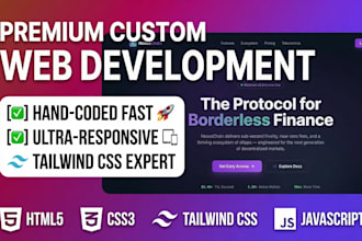 design and code a responsive website using tailwind css