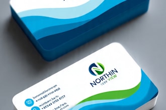 do modern business card design print ready PDF fast delivery