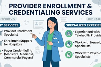 do provider enrollment and credentialing for telehealth