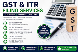 file gst returns, itr, tds returns and provide tax
