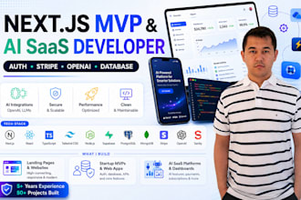 build your startup mvp development with nextjs, ai integrated and stripe