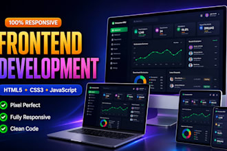 design dynamic responsive website in fast delivery