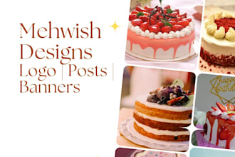 design bakery and food social media posts in canva