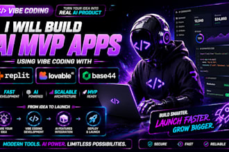 build ai mvp apps using vibe coding with replit, lovable ai