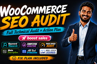 do woocommerce product SEO and page speed audit to boost sales